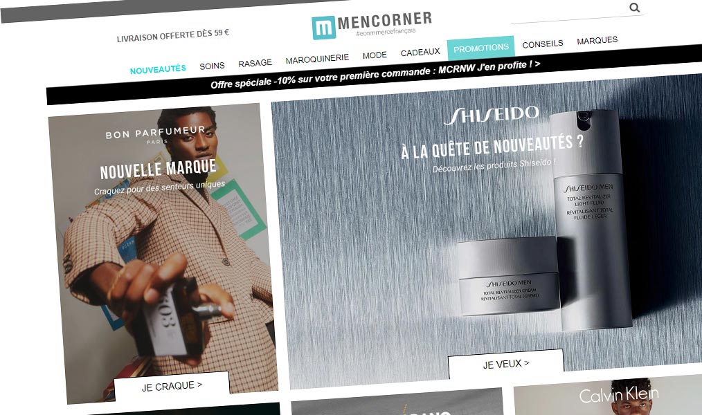 Véritable repère masculin des cosmétiques et accessoires.