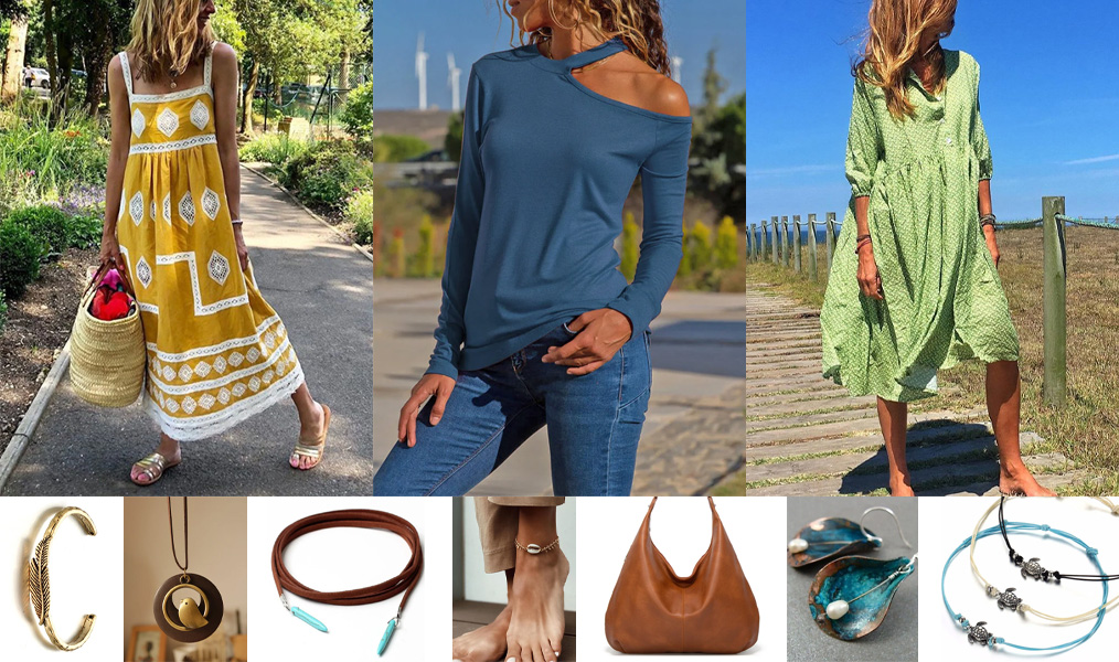 Vêtement et accessoires féminins vendus sur Evaskiss.
