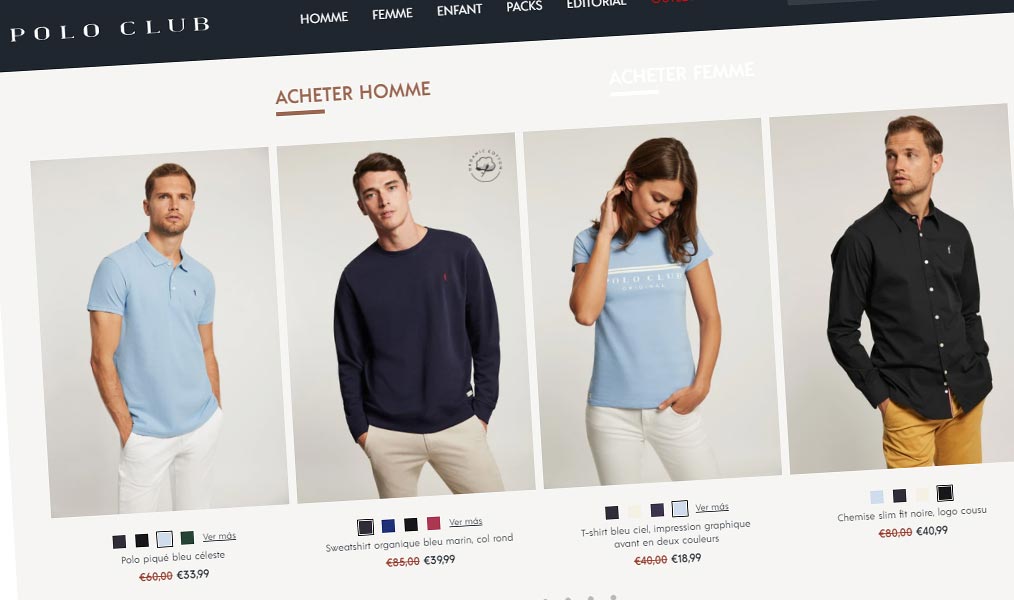 Vêtements homme, femme et enfant by Polo Club.