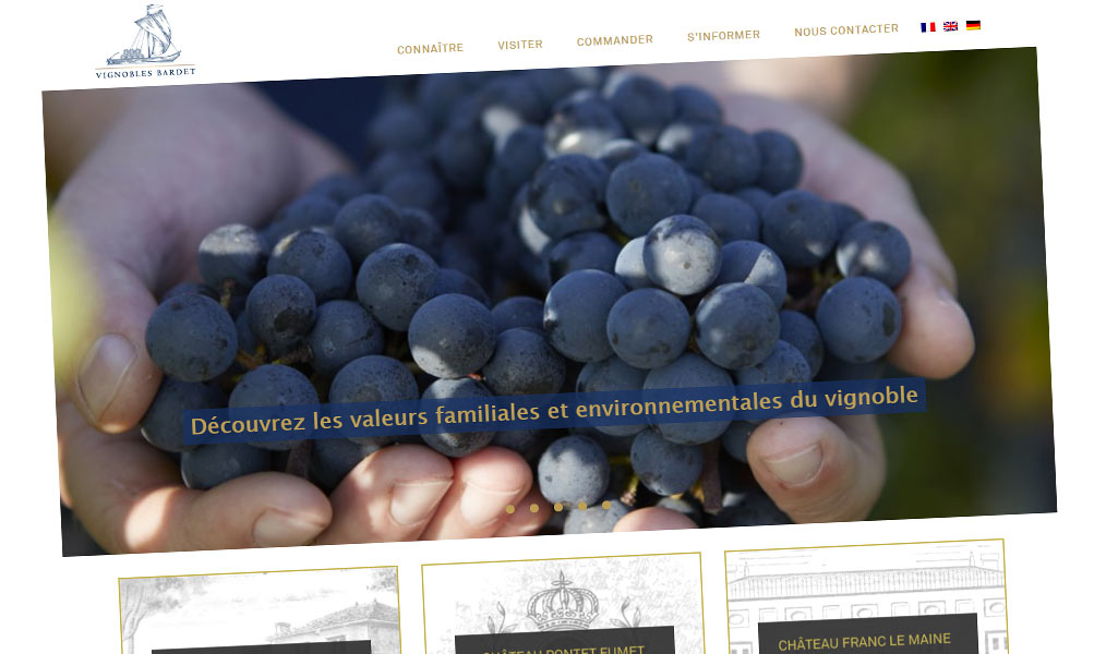 Vignobles Bardet en Bordelais.