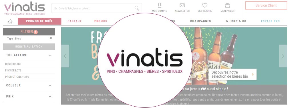 Vinatis, bières mais pas seulement...
