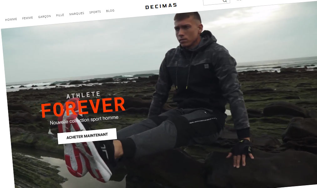Vos grandes marques de sportwear sont sur Decimas.