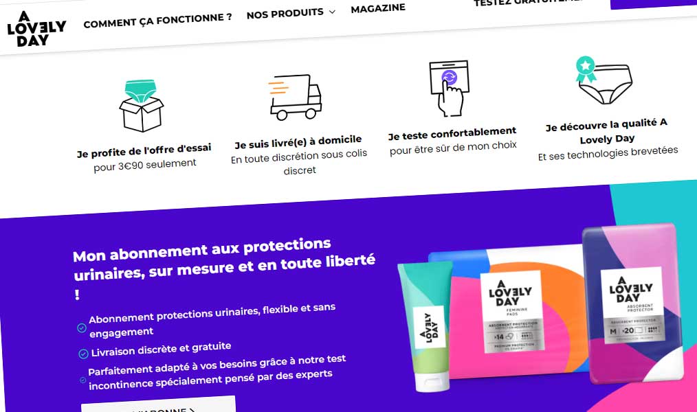 Votre abonnement de protection urinaires.