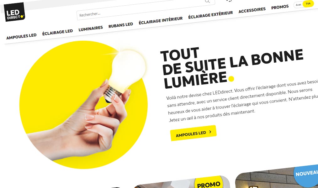 Votre éclairage LED avec LEDdirect.