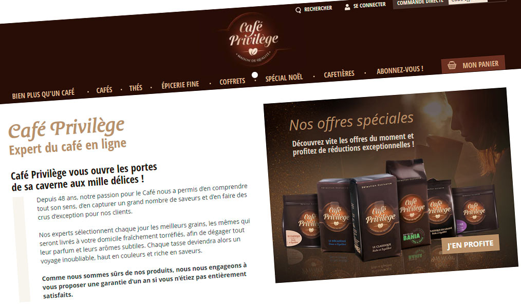 Votre passion du café avec Café Privilège.