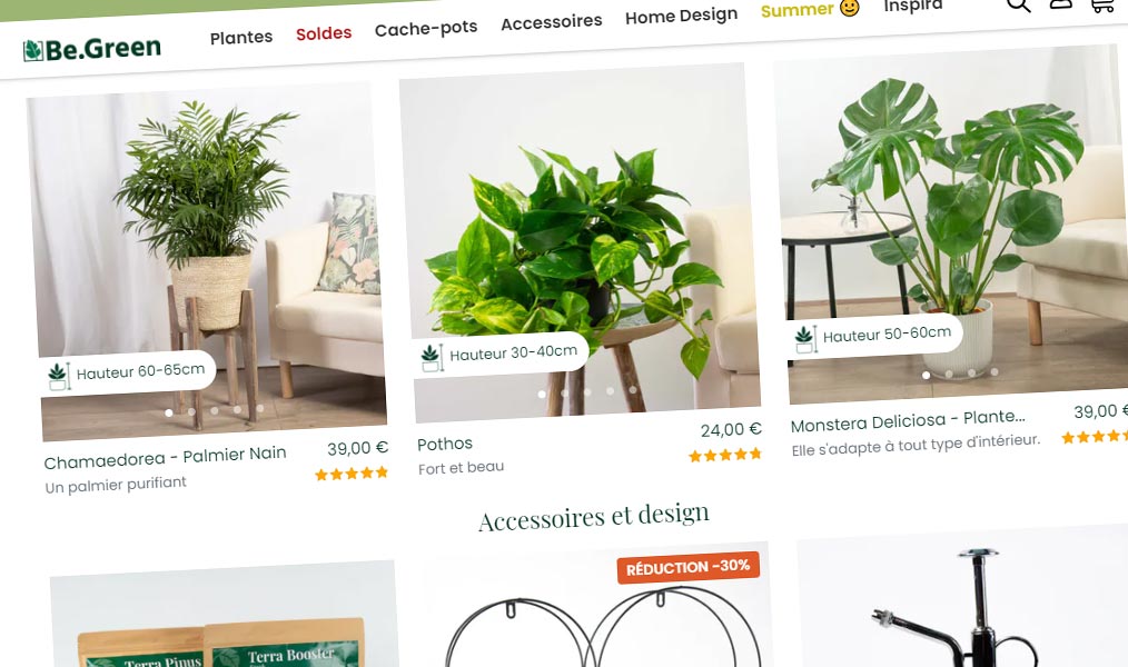 Votre plante idéale avec Be.Green.