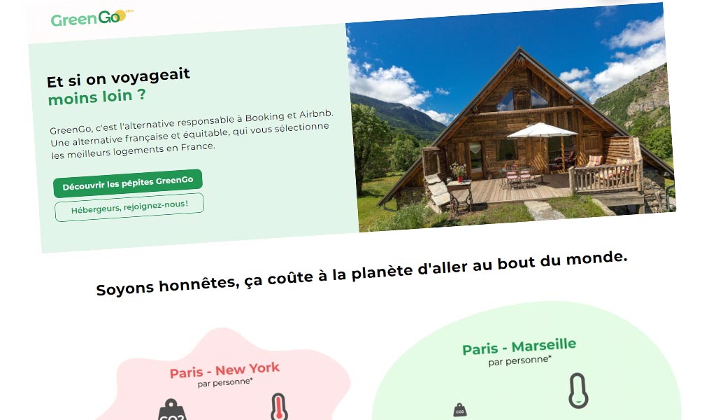 GreenGo : Voyagez moins loin et mieux.
