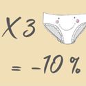 Sisters Republic : Réduction immédiate de 10% sur les culottes Sisters Republic à partir de 3 achetées