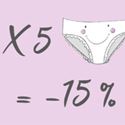 Sisters Republic : Profitez de -15% sur les culottes Sisters Republic à partir de 5 achetées
